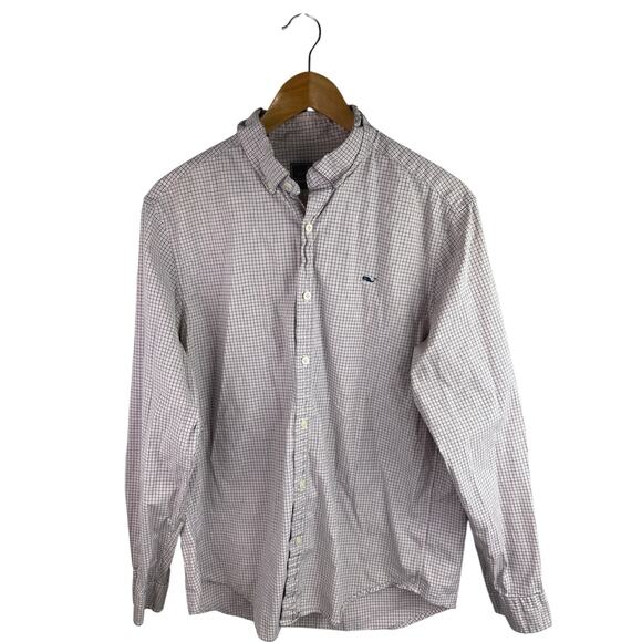 Vineyard Vines Classic Fit Whale Shirts Men's Plaid Button Down Shirt Top Sz M - Picture 1 of 3